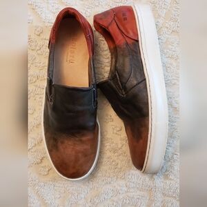 Women's BedStu Tri Color HERMIONE Handmade Organic Leather Slip On Shoe Fall Sz9